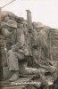 Vorgebaute Beobachung - observation post in a muddy trench, ca. 1916.jpg