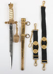 Naval (Kriegsmarine) Officers Dress Dagger with Straps and Knot by WKC, Solingen-1.1.jpg